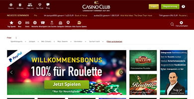 Das Spielangebot im CasinoClub auf einen Blick